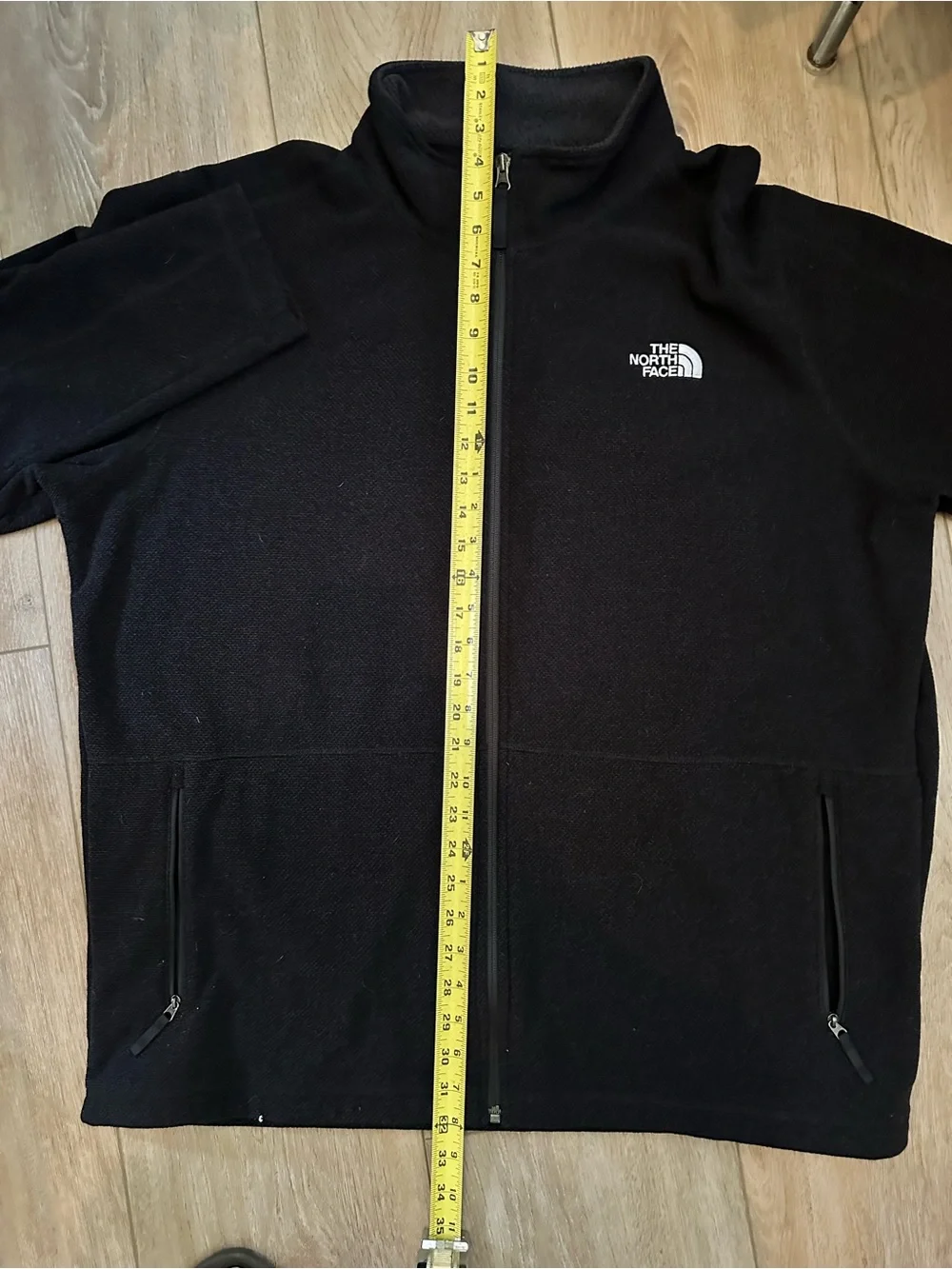 The North Face Black Lightweight Full-Zip Fleece Jacket